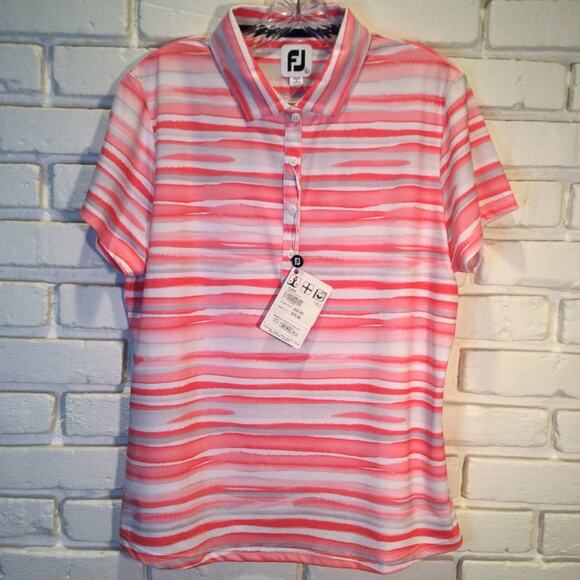 NWT FootJoy Short Sleeve Ladies Polo Golf Leisure L - Picture 1 of 6